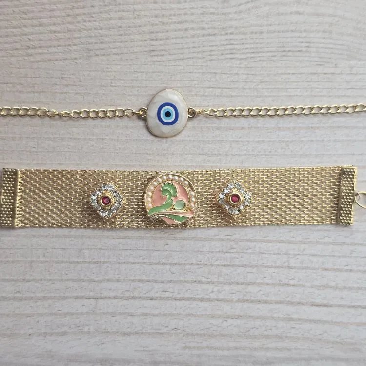Buy evil eye lumba rakhi set for bhai bhabhi
